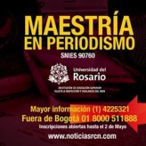 Maestría en Periodismo en la U del Rosario